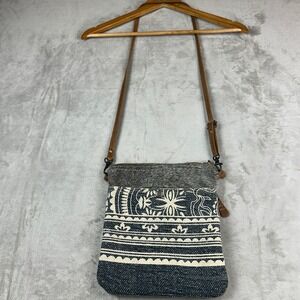 Myra Bag Cowhide Fur Aztec Tribal Crossbody Leather Bag Western Boho Purse